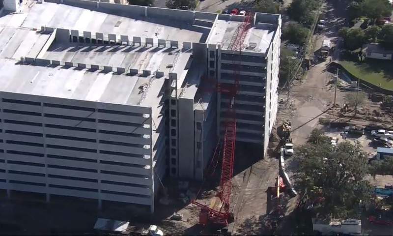 1 injured in crane collapse at AdventHealth Orlando