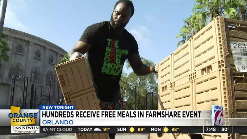 ‘This is truly a blessing:’ Orlando food giveaway feeds 500 families