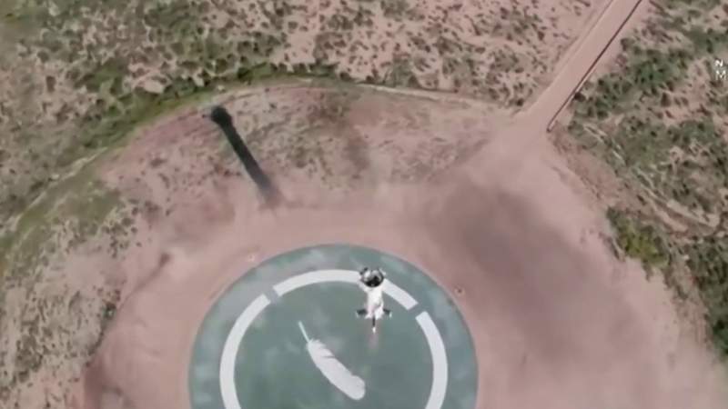 Blue Origin launches New Shepard rocket with NASA moon-landing technology